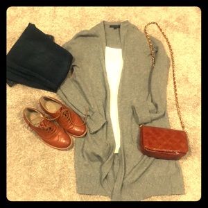 Banana republic open cardigan gray